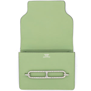 Chevre Mysore Roulis Slim Wallet Vert Criquet