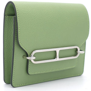 Chevre Mysore Roulis Slim Wallet Vert Criquet
