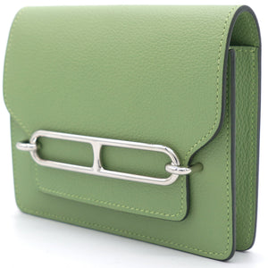 Chevre Mysore Roulis Slim Wallet Vert Criquet