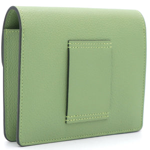 Chevre Mysore Roulis Slim Wallet Vert Criquet