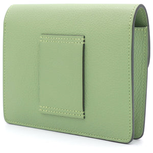 Chevre Mysore Roulis Slim Wallet Vert Criquet