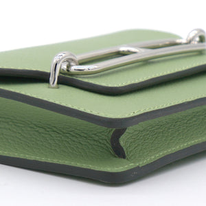 Chevre Mysore Roulis Slim Wallet Vert Criquet