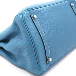 Togo Birkin 35 Bleu Jean