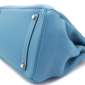Togo Birkin 35 Bleu Jean