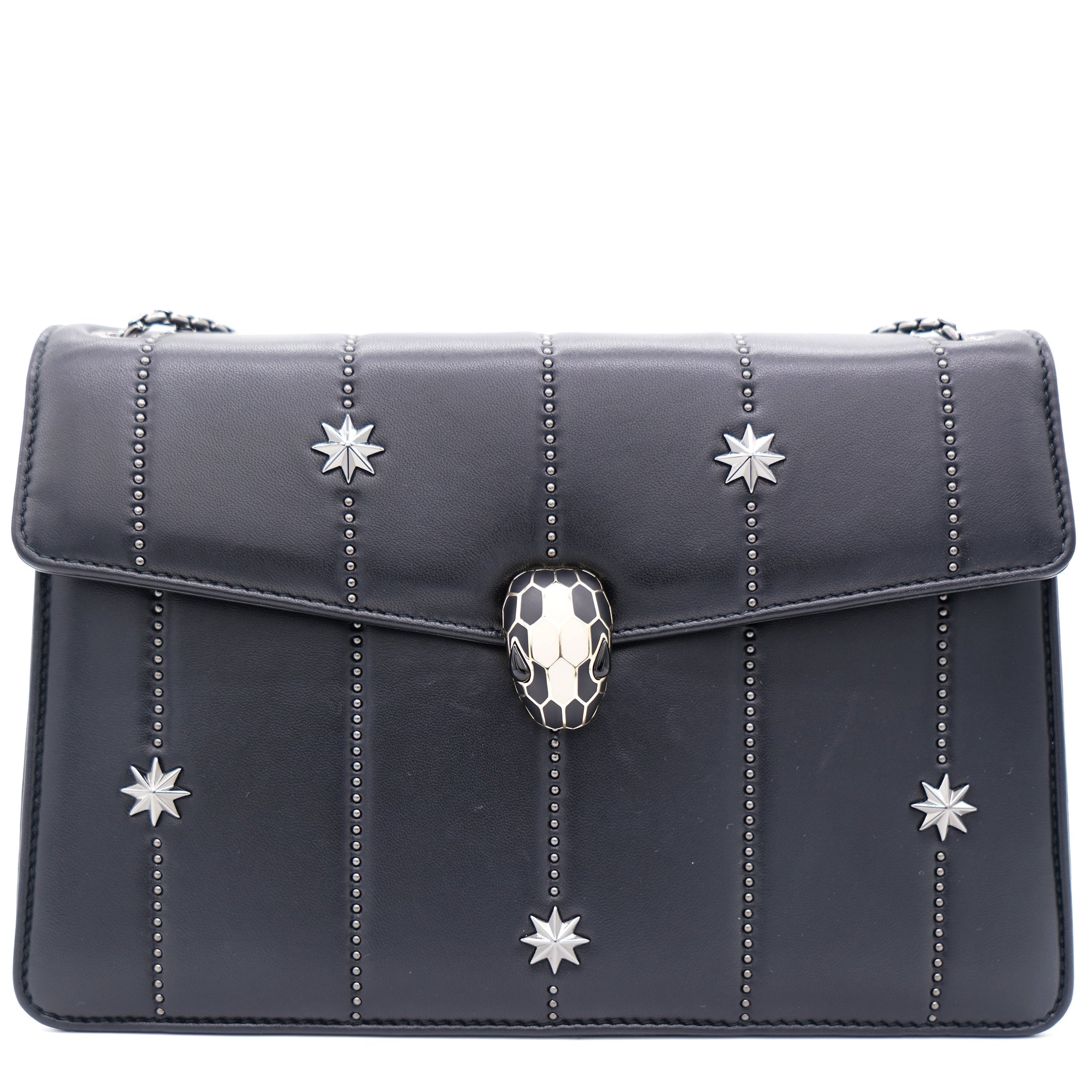 Serpenti Forever Shoulder Bag Stars Embellishments