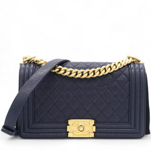 Caviar Quilted Medium Boy Flap