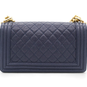 Caviar Quilted Medium Boy Flap