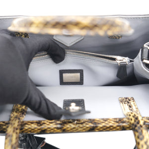 Petite 2 Jours Tote Black Flower Charm