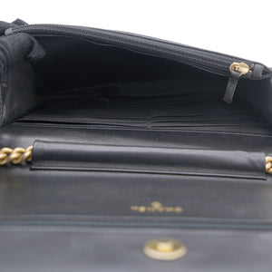 Caviar Quilted Boy Wallet on Chain WOC Black