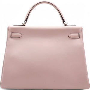 Kelly Bag 32 Silver Hardware T stamp Glycine 4W Evercolor