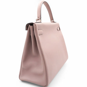 Kelly Bag 32 Silver Hardware T stamp Glycine 4W Evercolor