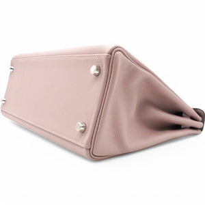 Kelly Bag 32 Silver Hardware T stamp Glycine 4W Evercolor
