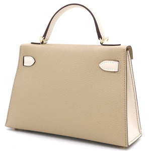 Epsom Horseshoe Mini Kelly Sellier 20 Craie Trench