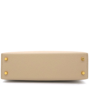 Epsom Horseshoe Mini Kelly Sellier 20 Craie Trench