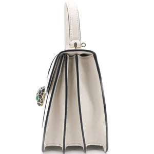 Serpenti Forever Top Handle Bag White