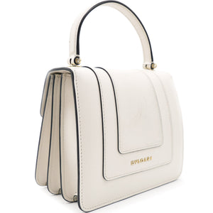 Serpenti Forever Top Handle Bag White
