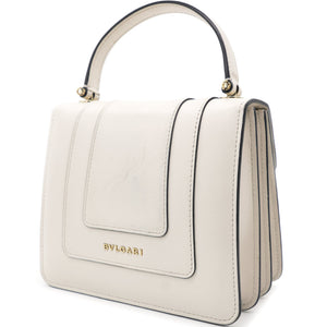 Serpenti Forever Top Handle Bag White