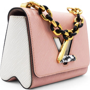 Epi Stones Twist Shoulder Bag PM Rose Ballerine