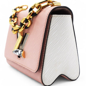 Epi Stones Twist Shoulder Bag PM Rose Ballerine