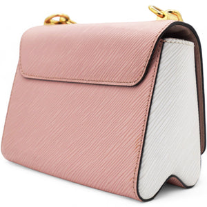 Epi Stones Twist Shoulder Bag PM Rose Ballerine