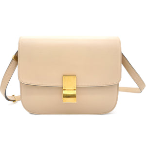 Medium Classic Box Bag Beige