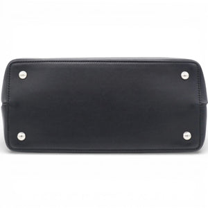 Petite 2 Jours Tote Flower Charm Black