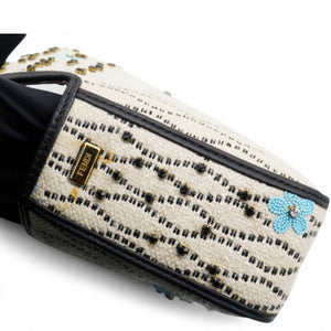 Baguette White Raffia Bag