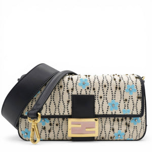 Baguette White Raffia Bag