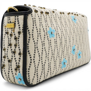 Baguette White Raffia Bag