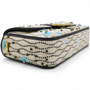 Baguette White Raffia Bag