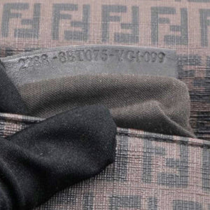 Black Zucchino Coated Canvas FF Flap Messenger Bag