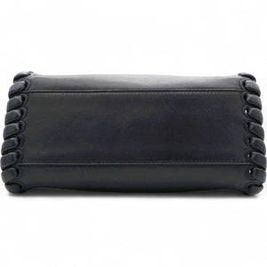 Nappa Lace Up Mini Peekaboo Iconic Satchel Black
