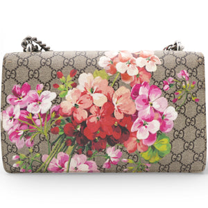 GG Supreme Monogram Blooms Small Dionysus Shoulder Bag Beige Multicolor Dry Rose