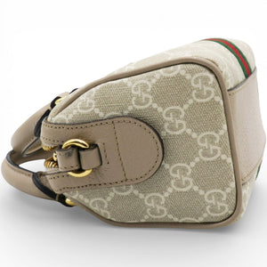 GG Supreme Dollar Web Ophidia Mini Top Handle Bag Beige