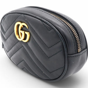 Matelasse GG Marmont Belt Bag Black