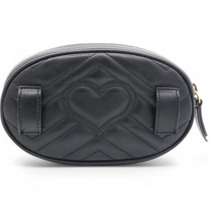Matelasse GG Marmont Belt Bag Black