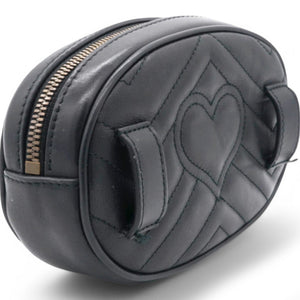 Matelasse GG Marmont Belt Bag Black