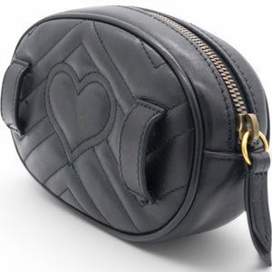 Matelasse GG Marmont Belt Bag Black