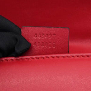 Matelasse Small GG Marmont Shoulder Bag Hibiscus Red
