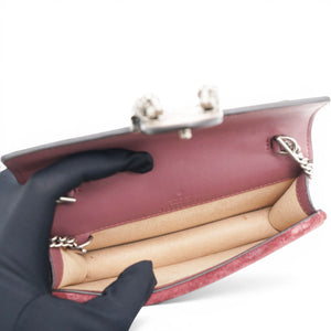 Pink/Beige GG Supremes Canvas Super Micro Blooms Dionysus Chain Bag