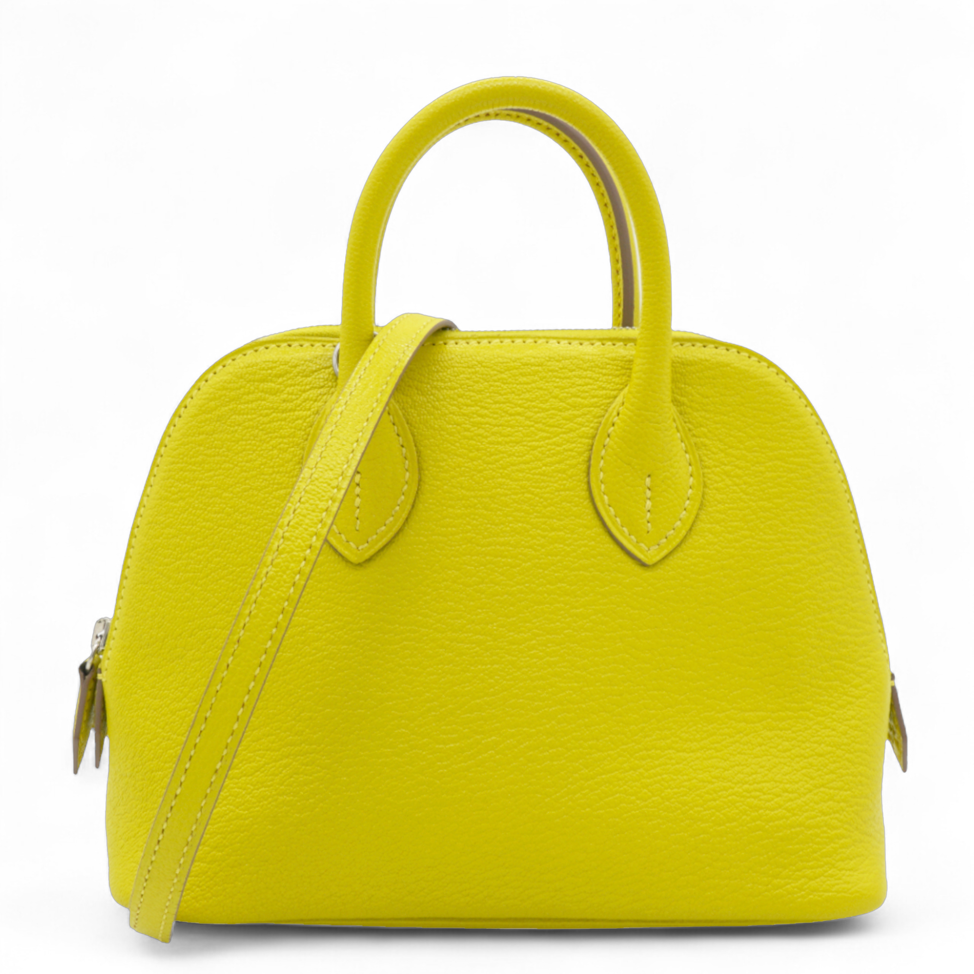 Lime Mini 1923 Bolide of Chevre Leather with Palladium Hardware