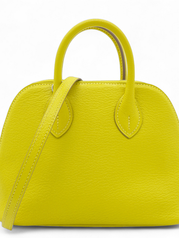 Lime Mini 1923 Bolide of Chevre Leather with Palladium Hardware