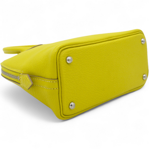 Lime Mini 1923 Bolide of Chevre Leather with Palladium Hardware