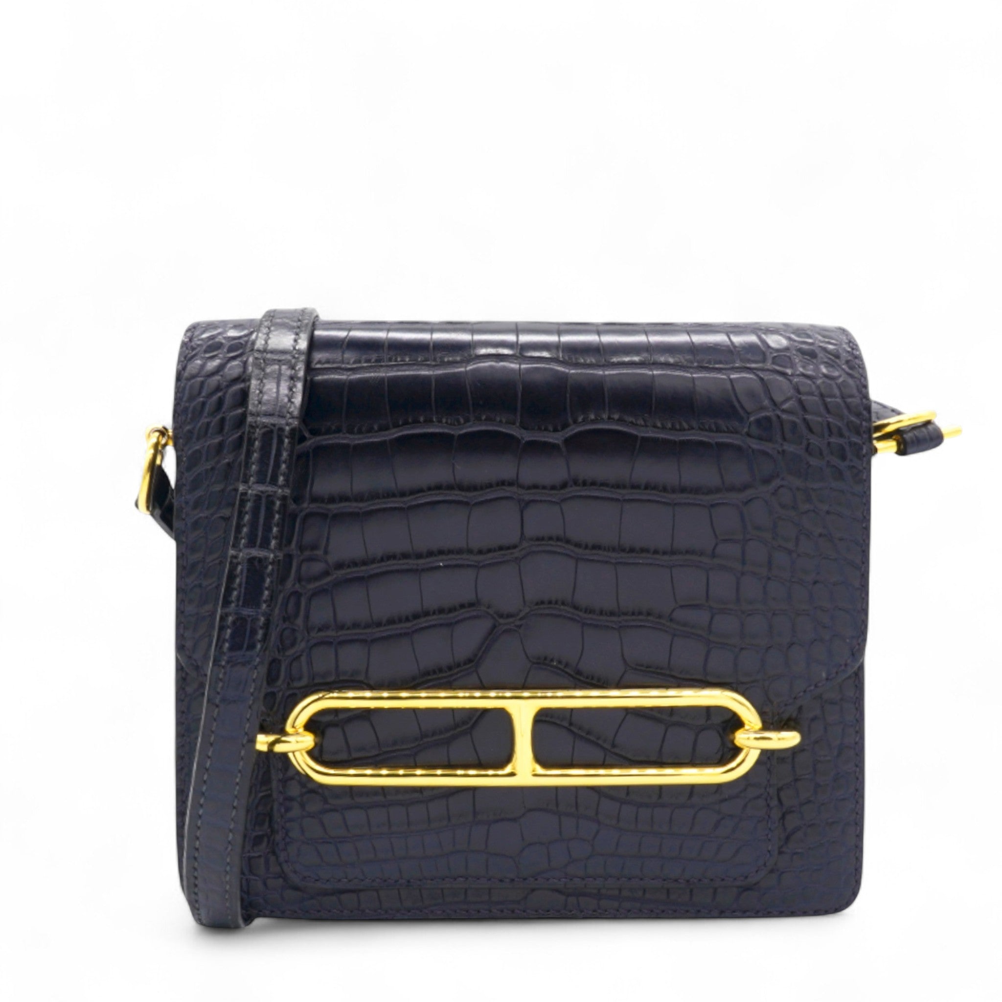 Roulis 19 Matte 78 Marine Shiny Alligator Navy