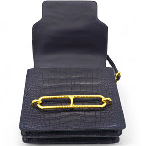 Roulis 19 Matte 78 Marine Shiny Alligator Navy