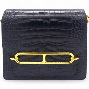 Roulis 19 Matte 78 Marine Shiny Alligator Navy