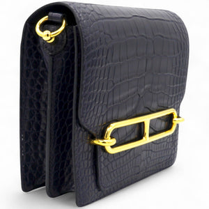 Roulis 19 Matte 78 Marine Shiny Alligator Navy