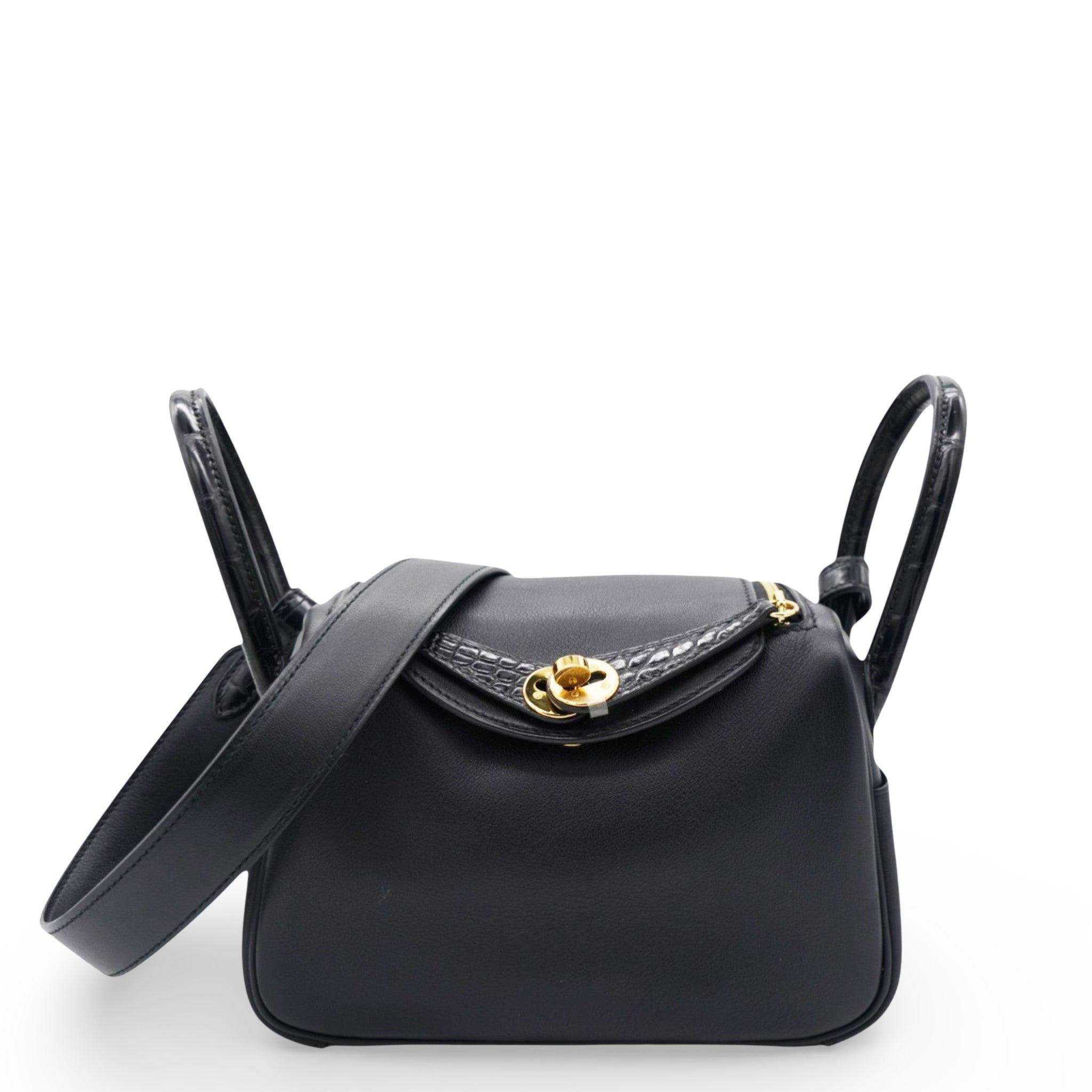 Swift Matte Alligator Mini Touch Lindy Noir Black