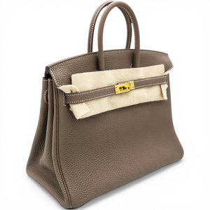 Togo Birkin 25 Etoupe Top Handles