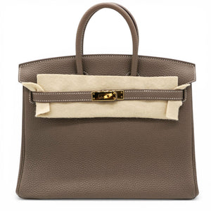 Togo Birkin 25 Etoupe Top Handles
